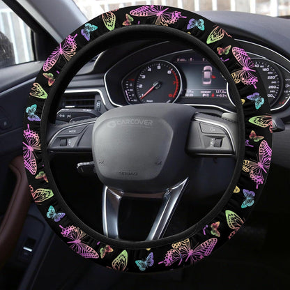 Butterfly Steering Wheel Covers Custom Colorful Butterfly Car Accessories