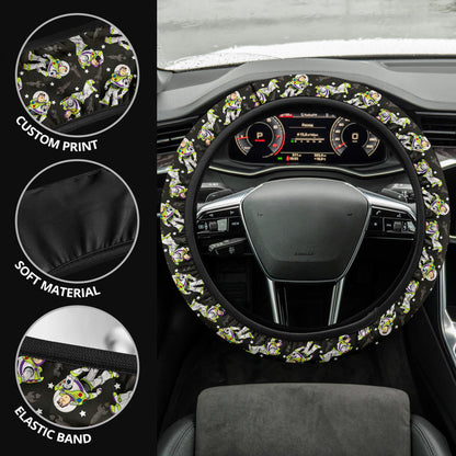 Buzz Lightyear Toy Story Premium Car Steering Wheel Cover