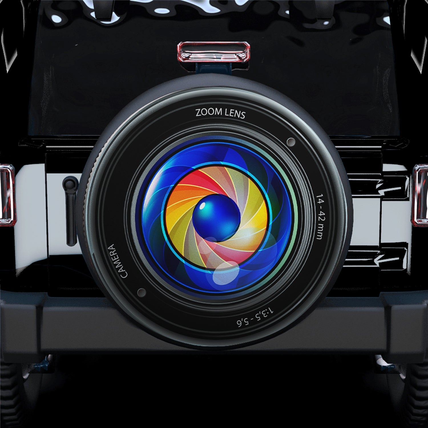 Camera Zoom Len Spare Tire Cover