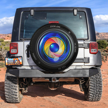 Camera Zoom Len Spare Tire Cover