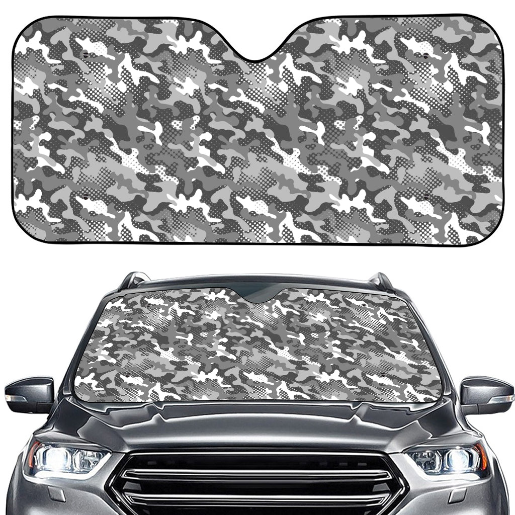 Camouflage Dazzle Pattern Print Car Windshield Sun Shade