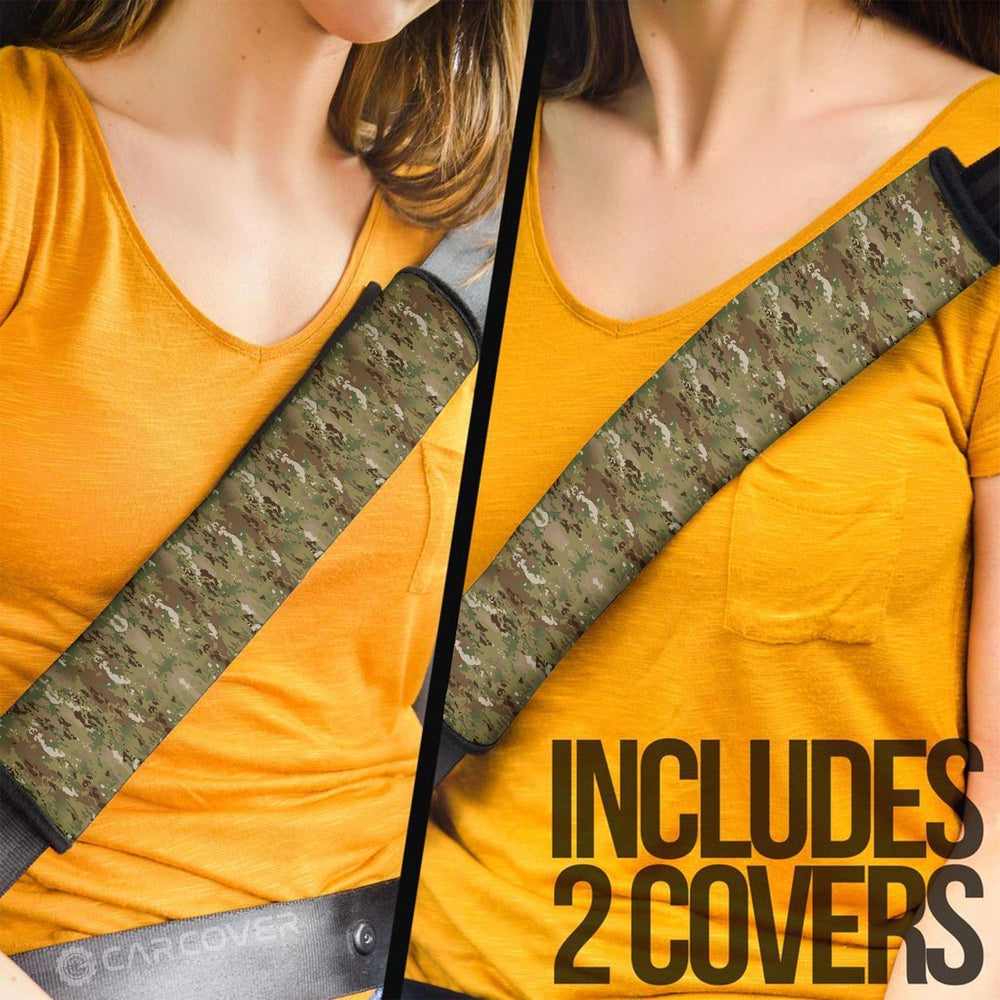 Camouflage Seat Belt Covers Custom Coast Guard Car Accessories