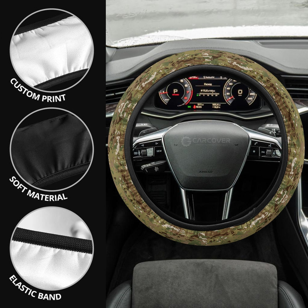 Camouflage Steering Wheel Covers Custom Coast Guard Car Accessories