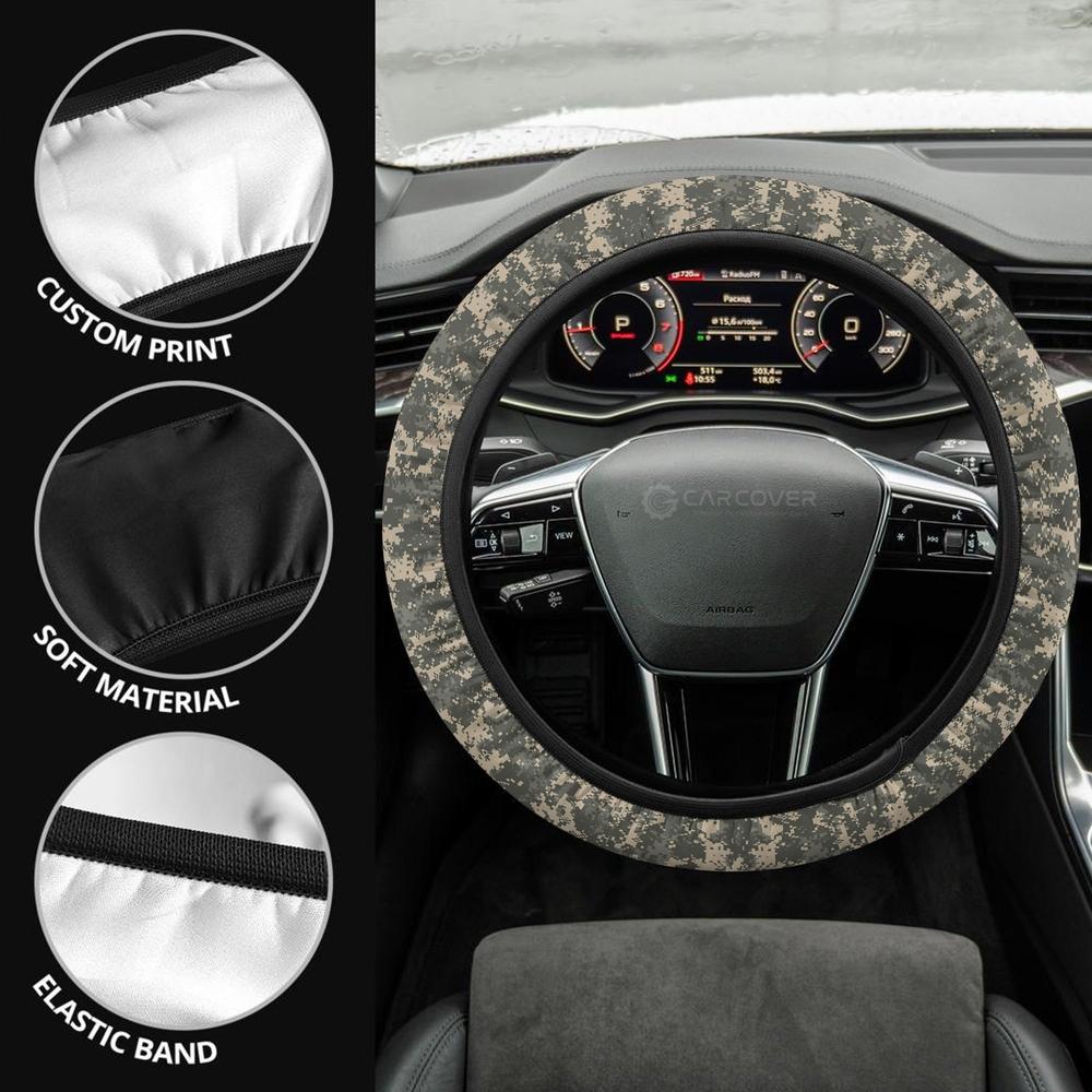 Camouflage Steering Wheel Covers Custom US Army Car Steering Wheel Cover