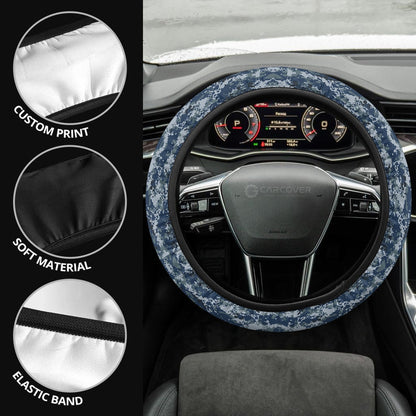 Camouflage Steering Wheel Covers Custom US Navy Car Accessories Navy Gifts