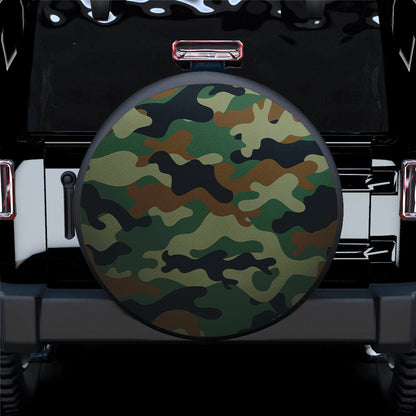 Camouflage US Army Bright Green Print Texture Car Spare Tire Cover