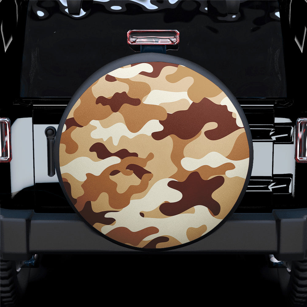 Camouflage US Army Bright Yellow Print Texture 2 Car Spare Tire Cover