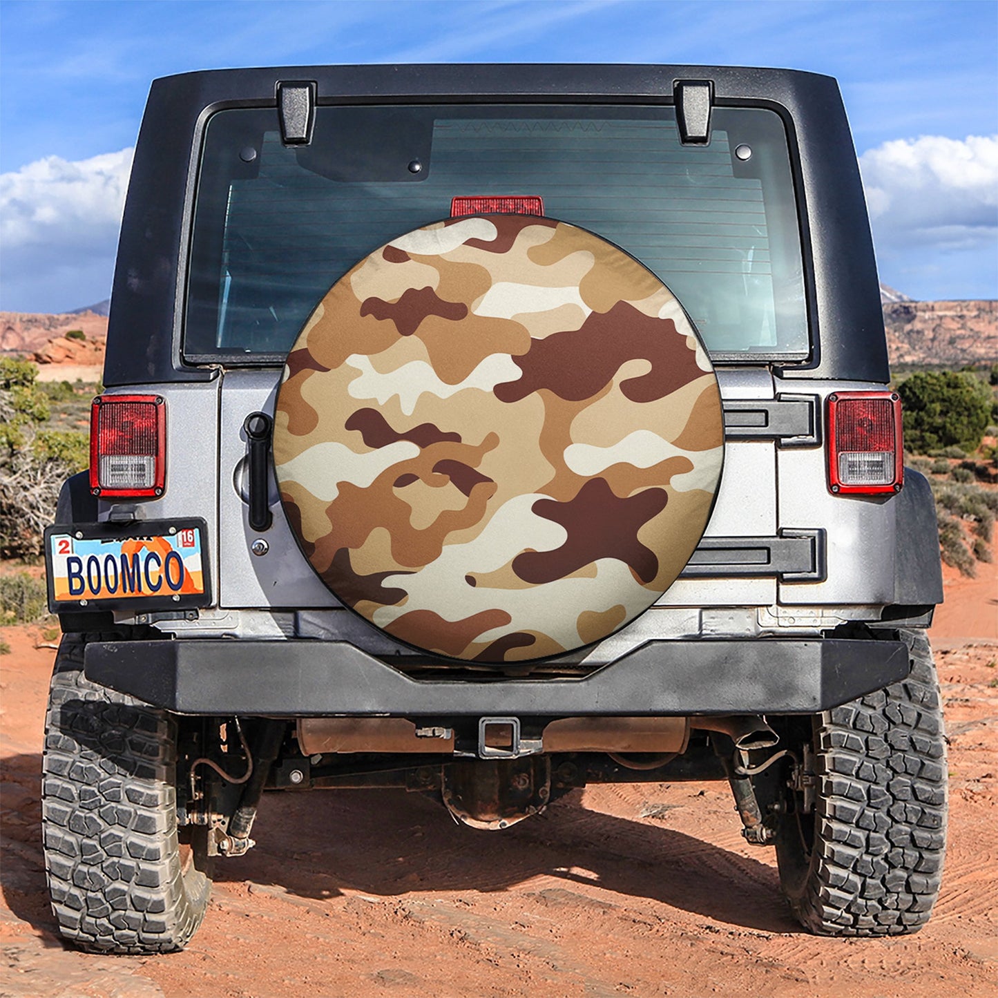 Camouflage US Army Bright Yellow Print Texture 2 Car Spare Tire Cover