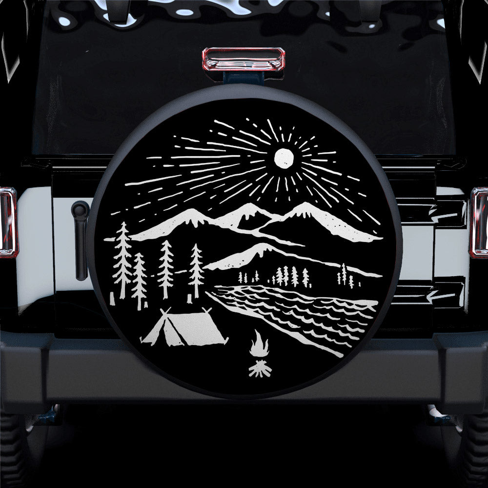 Camping Aholic Car Spare Tire Cover