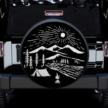 Camping Aholic Car Spare Tire Cover