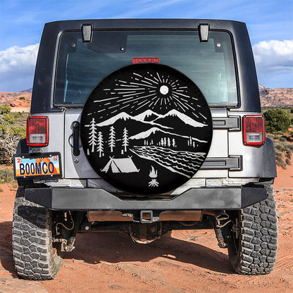 Camping Aholic Car Spare Tire Cover