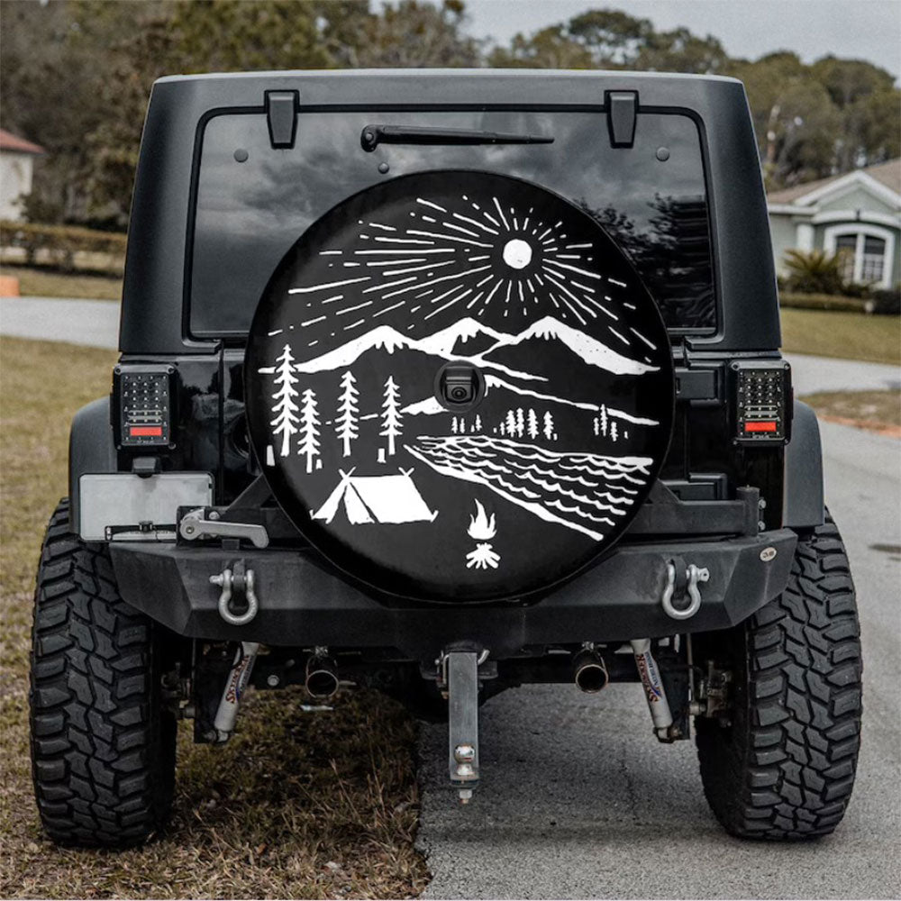 Camping Aholic Car Spare Tire Cover