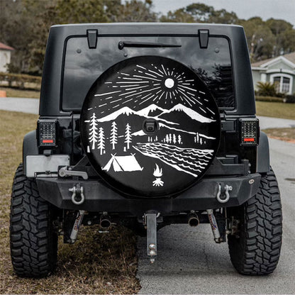 Camping Aholic Car Spare Tire Cover