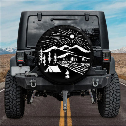 Camping Aholic Car Spare Tire Cover