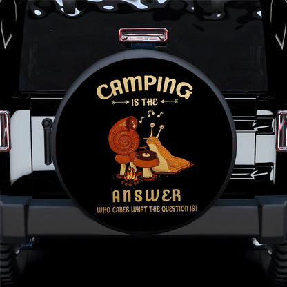Camping Is The Answer Car Spare Tire Cover