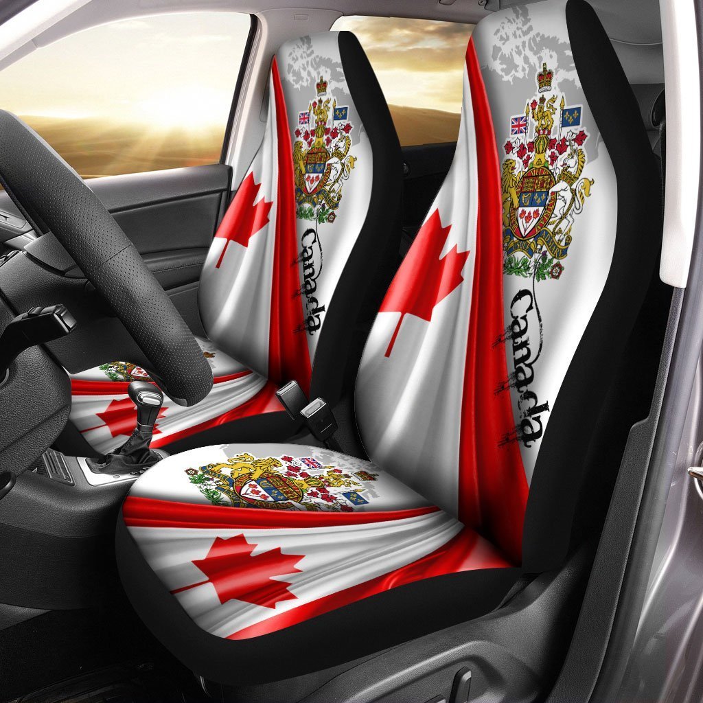 Canada Car Seat Covers Cost of Arms Be Hind Flag