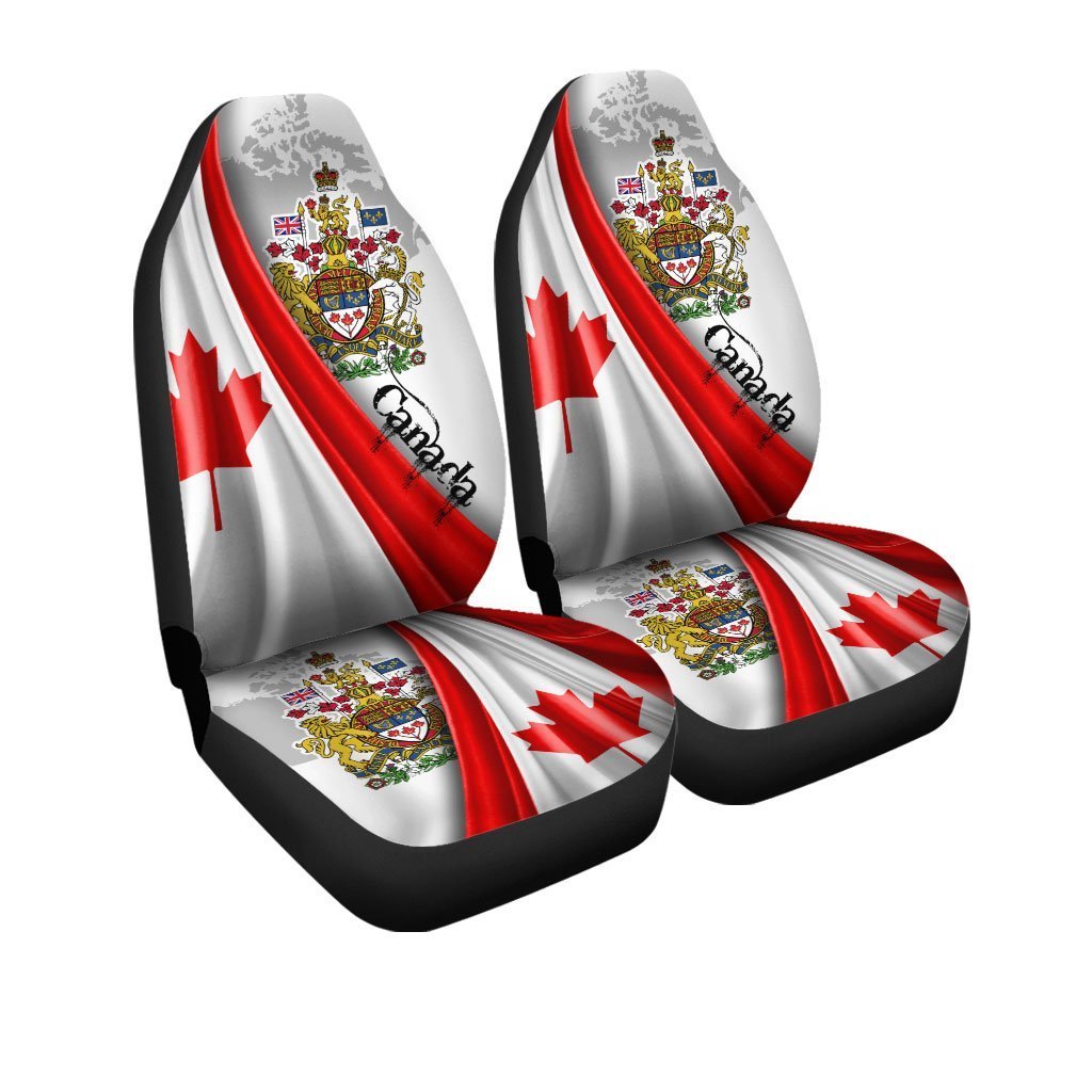 Canada Car Seat Covers Cost of Arms Be Hind Flag