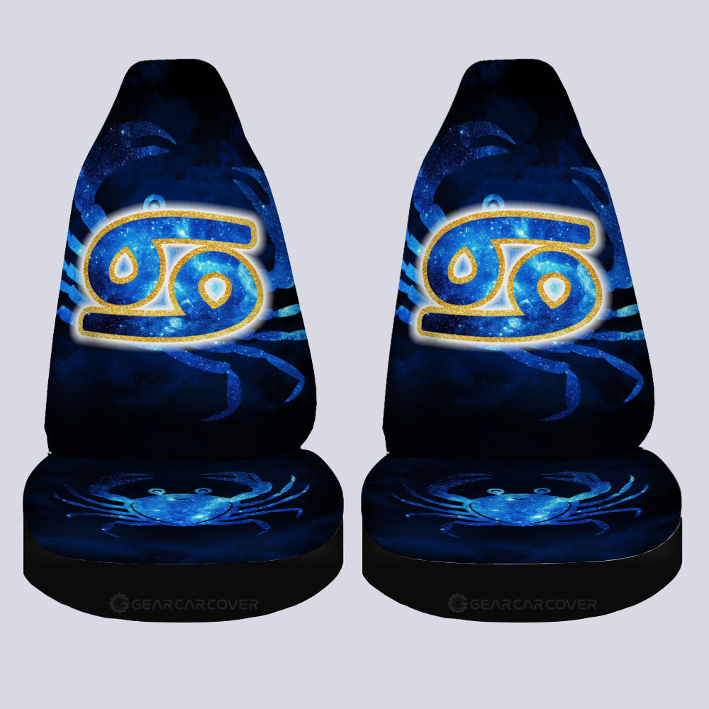 Cancer Car Seat Covers Custom Name Zodiac Car Accessories