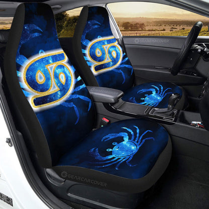 Cancer Car Seat Covers Custom Name Zodiac Car Accessories