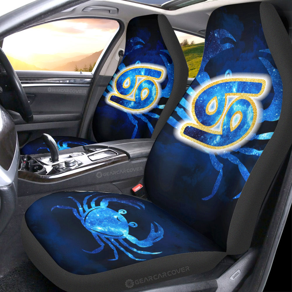 Cancer Car Seat Covers Custom Name Zodiac Car Accessories