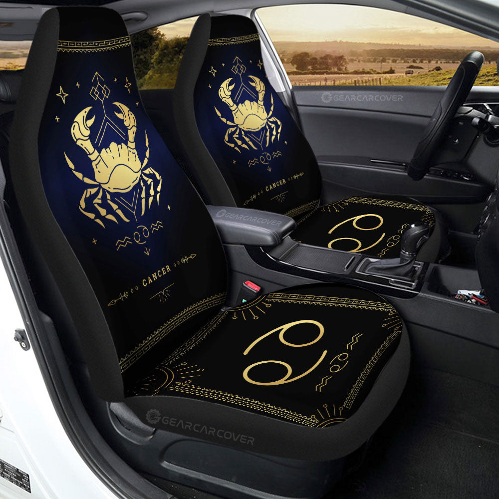 Cancer Car Seat Covers Custom Zodiac Car Accessories