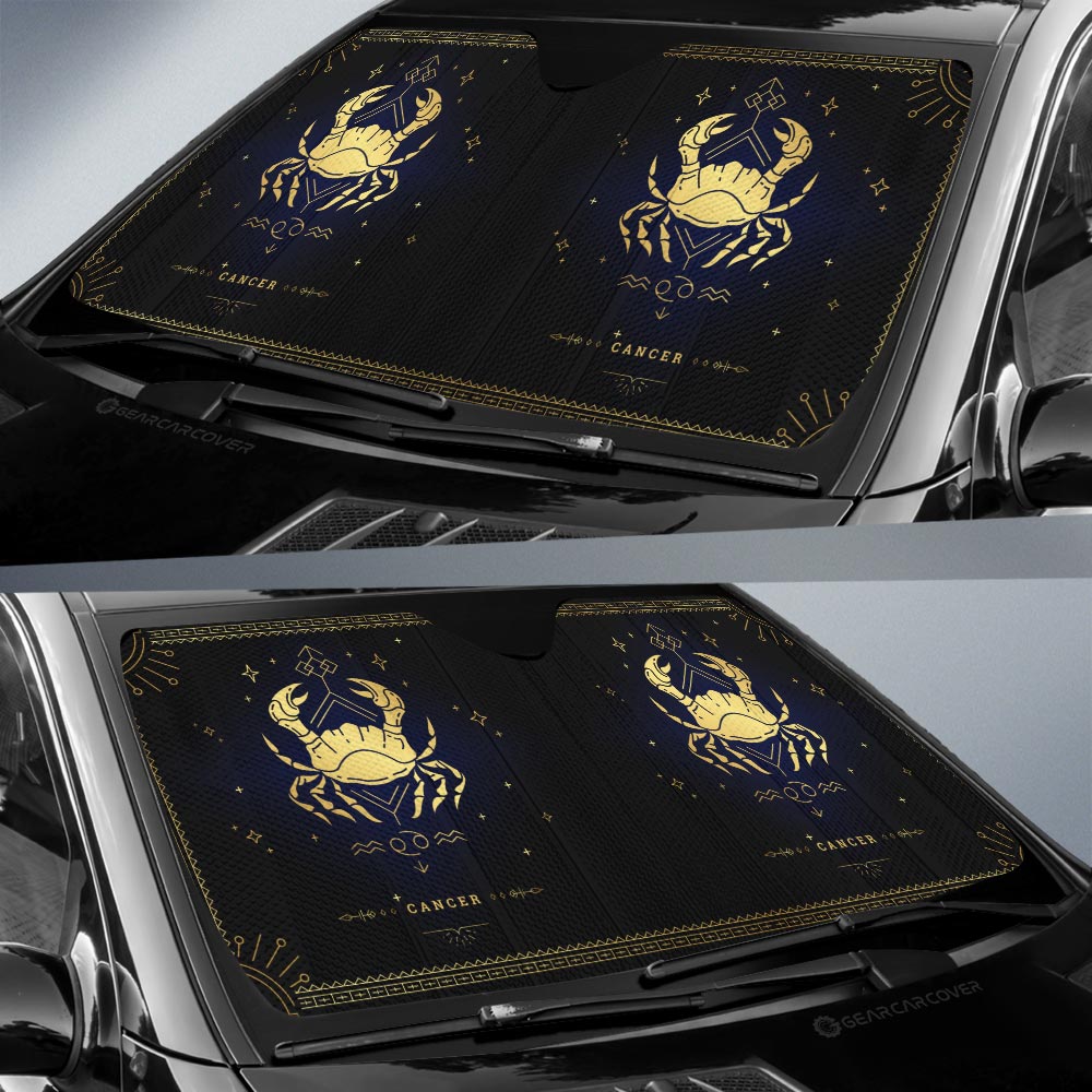 Cancer Car Sunshade Custom Zodiac Car Interior Accessories