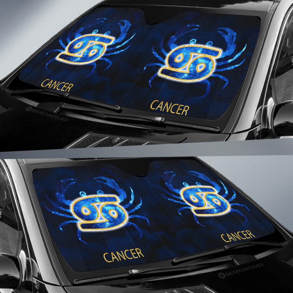 Cancer Car Sunshade Custom Zodiac Car Interior Accessories