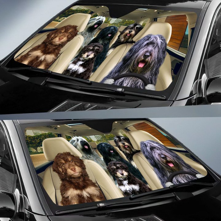 Cao Da Serra De Aires Car All Over Printed 3D Sun Shade
