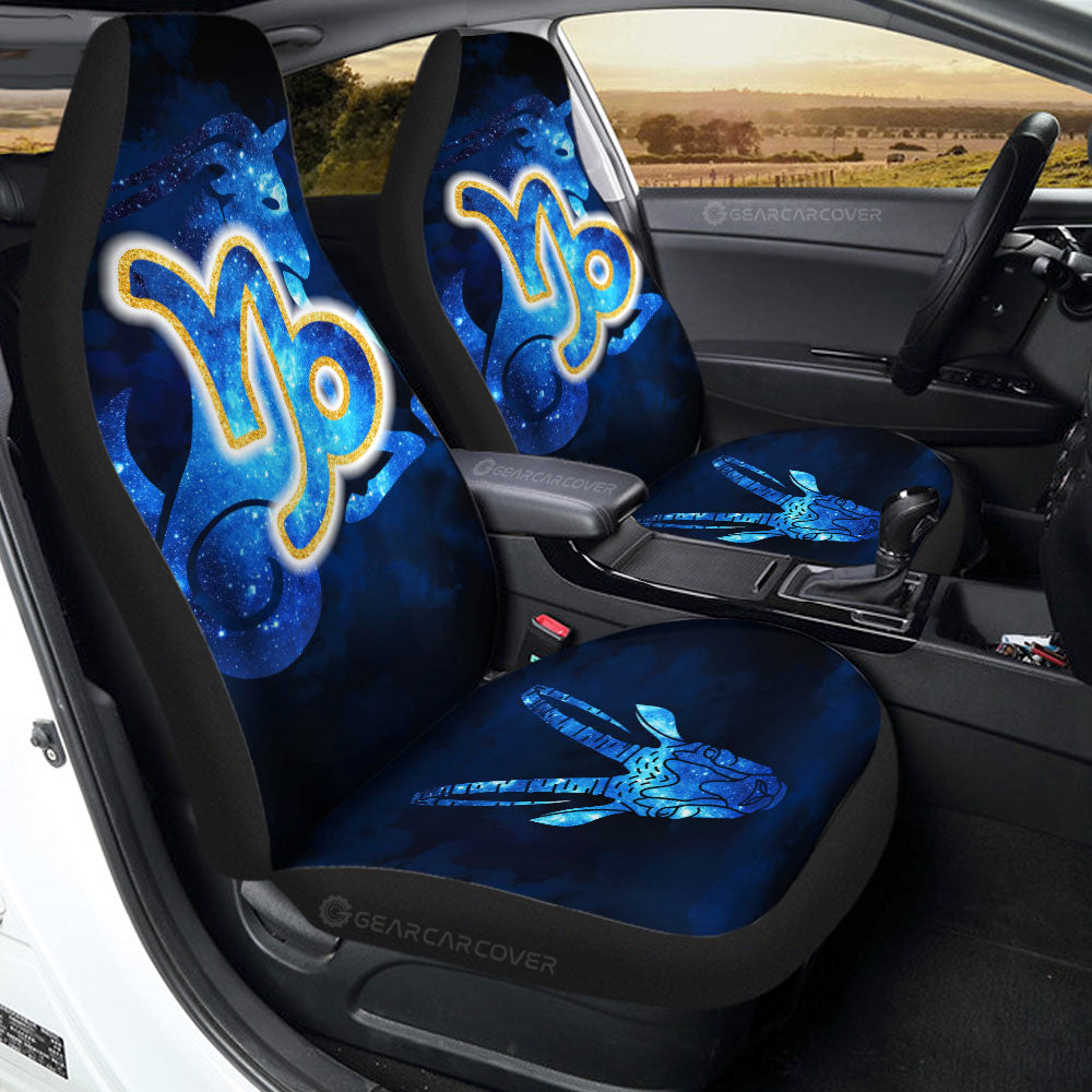 Capricorn Car Seat Covers Custom Name Zodiac Car Accessories