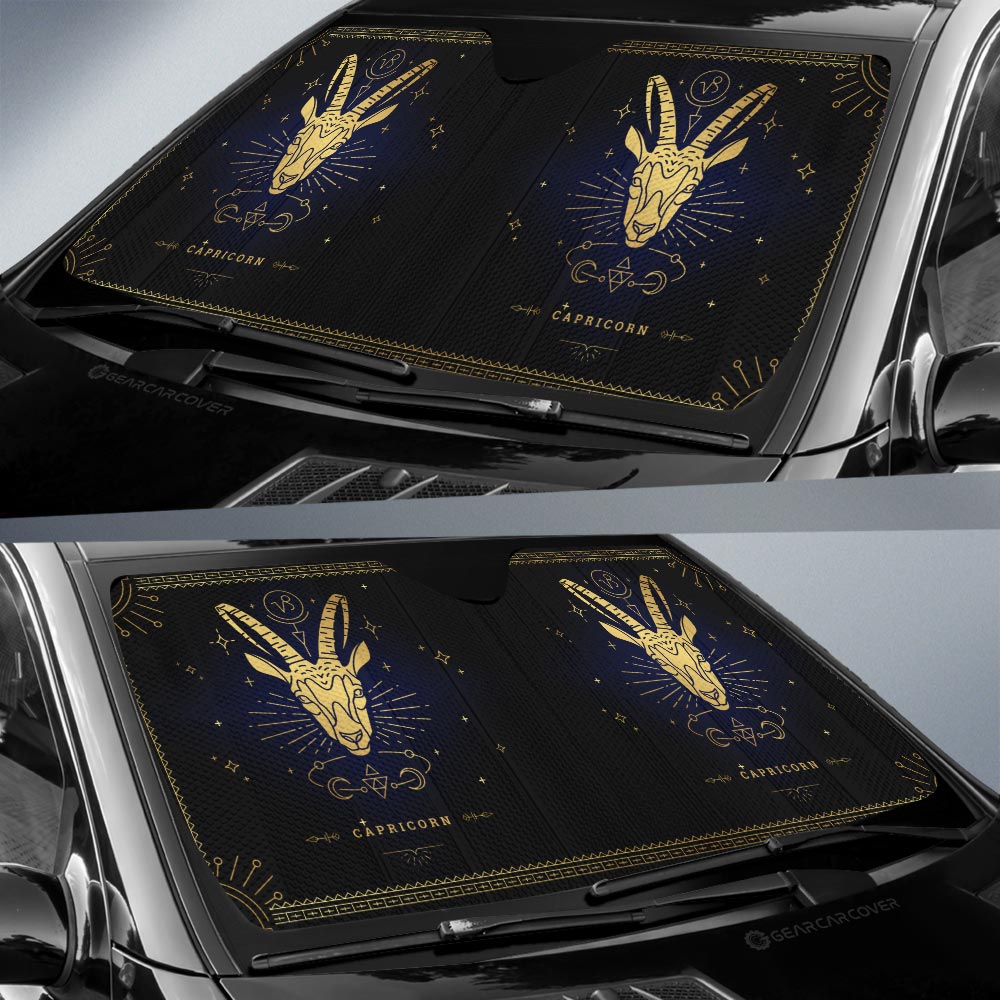 Capricorn Car Sunshade Custom Zodiac Car Interior Accessories