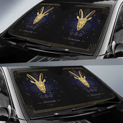 Capricorn Car Sunshade Custom Zodiac Car Interior Accessories