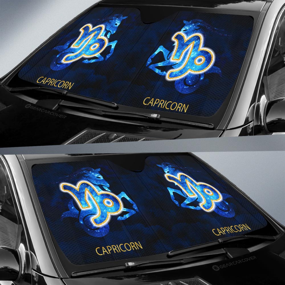 Capricorn Car Sunshade Custom Zodiac Car Interior Accessories
