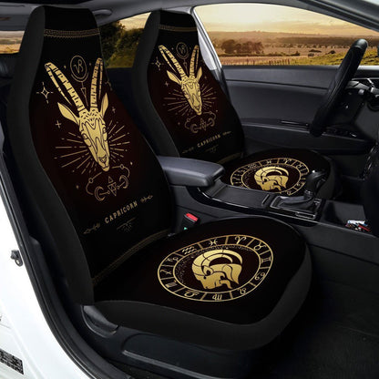 Capricorn Horoscope Car Seat Covers Custom Birthday Gifts Car Accessories
