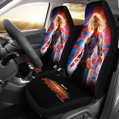 Captain Marvel Carol Danvers Car Seat Covers Lt03 Universal Fit 225721