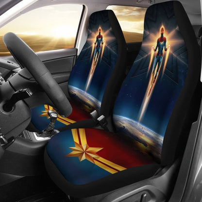 Captain Marvel Movie Car Seat Covers Lt03 Universal Fit 225721