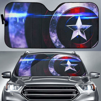 Captain america shield auto sun shades 918b Universal Fit