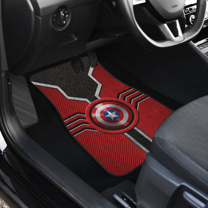Captian American Logo Car Floor Mats Custom For Fans Ci230111-05a