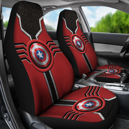 Captian American Logo Car Seat Covers Custom For Fans Ci230106-05