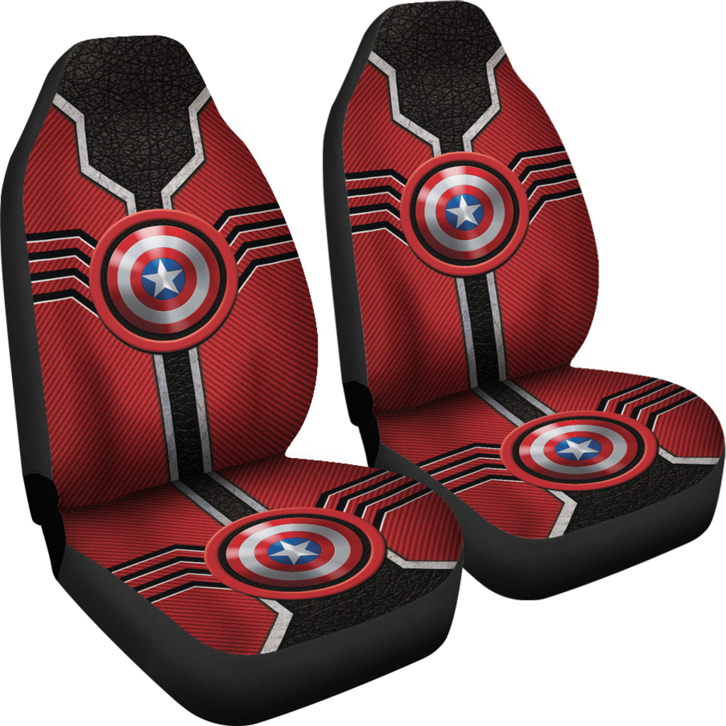 Captian American Logo Car Seat Covers Custom For Fans Ci230106-05