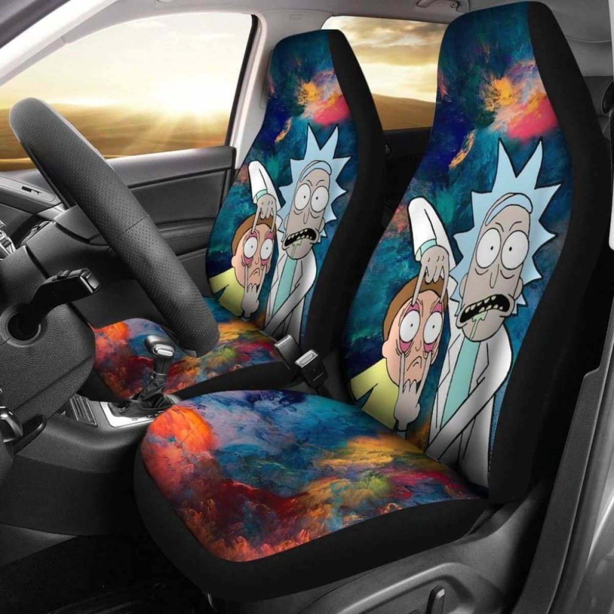 Car Seat Covers rick and morty 094128 Universal Fit