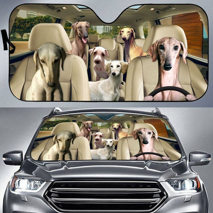 Caravan Hound Car All Over Printed 3D Sun Shade