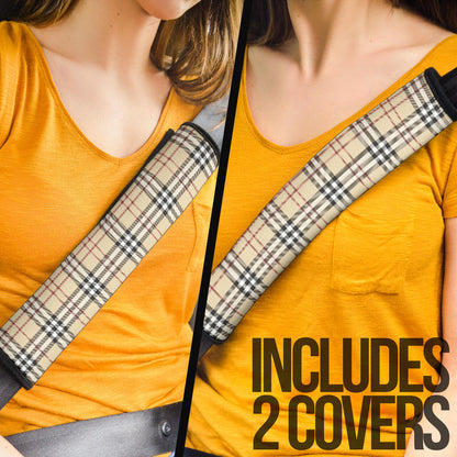 Caro Cream Premium Custom Car Seat Belt Covers