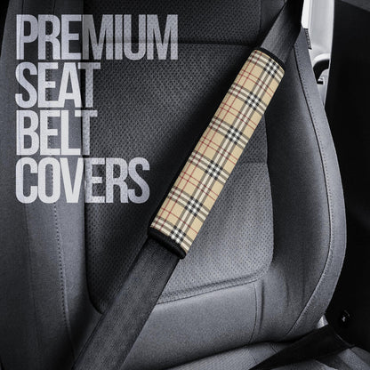 Caro Cream Premium Custom Car Seat Belt Covers