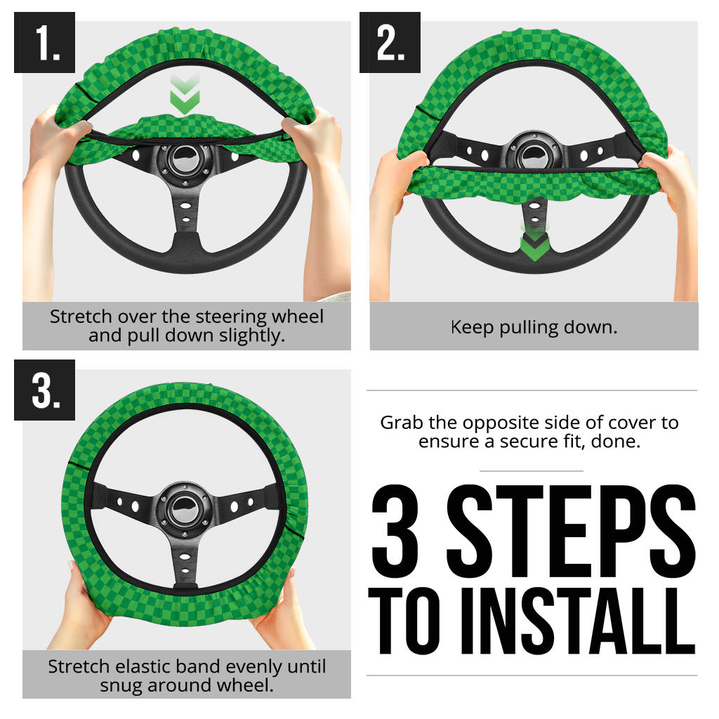 Caro Green Premium Car Steering Wheel Cover