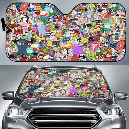 Cartoon Animation Car Sun Shade amazing best gift ideas 2020 Universal Fit 174503