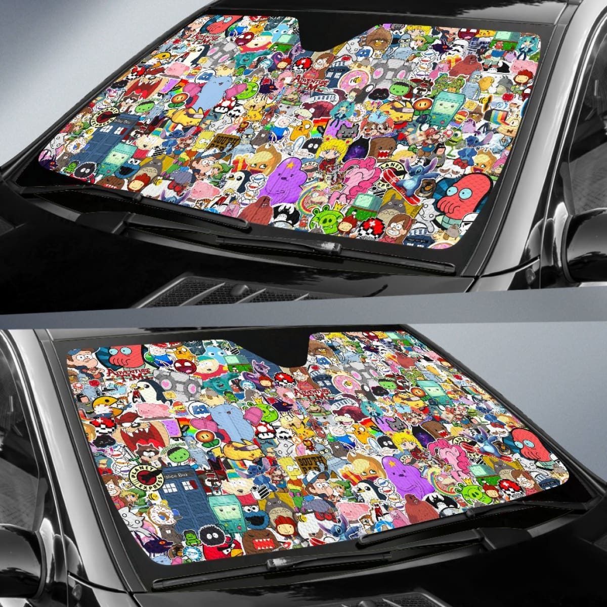 Cartoon Animation Car Sun Shade amazing best gift ideas 2020 Universal Fit 174503