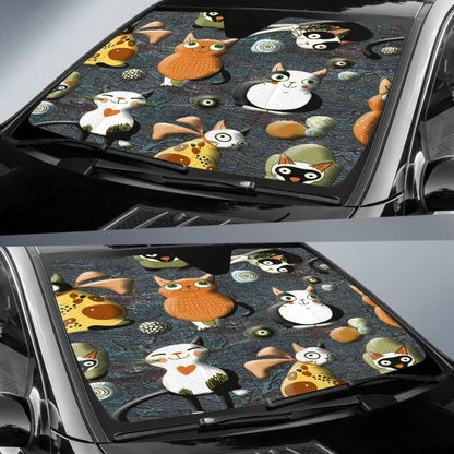 Cartoon Cats Sun Shade Universal Fit 221313