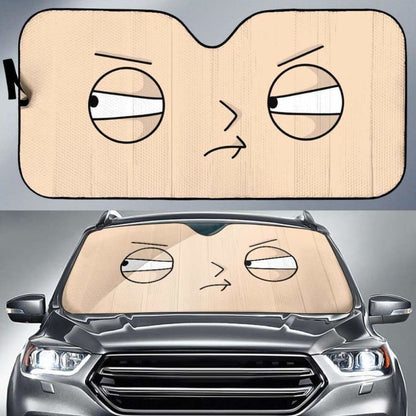 Cartoon Face Funny Car Sun Shades 918b Universal Fit
