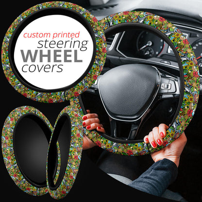Cartoon Haiwai Premium Car Steering Wheel Cover