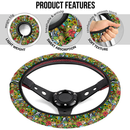 Cartoon Haiwai Premium Car Steering Wheel Cover
